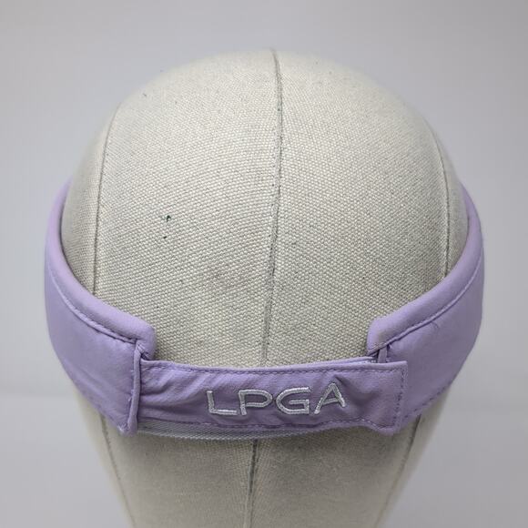 LPGA Strapback Sun Visor Cap Purple One Size Adjustable Lightweight - Picture 7 of 10